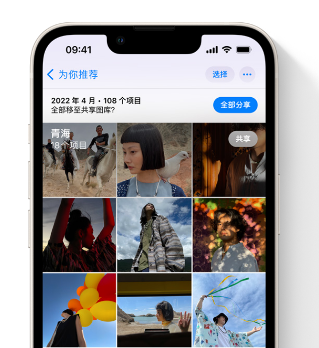 陕西苹果维修网点分享在 iPhone 上使用共享图库 