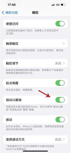 陕西苹果手机维修分享iPhone手机如何设置摇一摇删除文字 